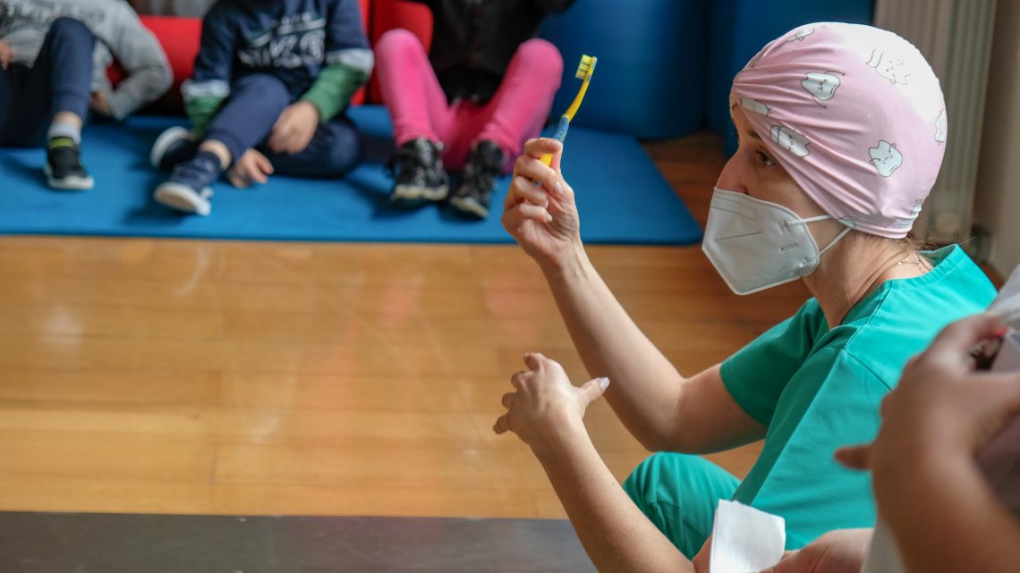 sensibilização para a importância da saúde oral