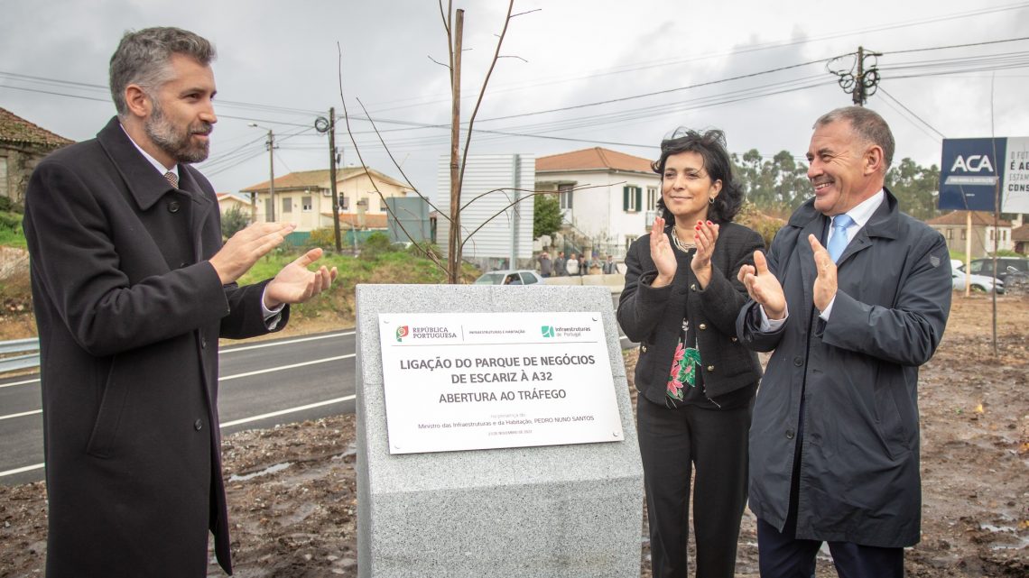 Inaugurada via de ligação do Parque de Negócios de Escariz à A32