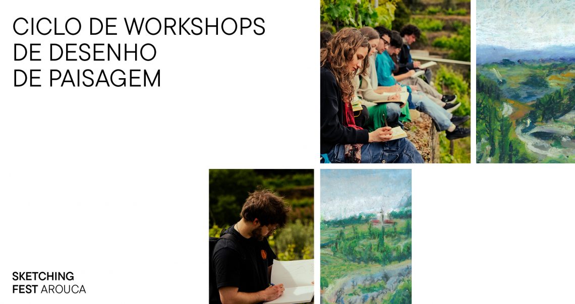 Arouca recebe ciclo de workshops de desenho de paisagem destinado a alunos de artes visuais